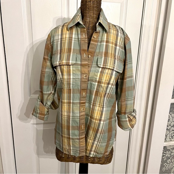 Lauren Ralph Lauren Plaid Button Up shirt , Sz S - Picture 2 of 9